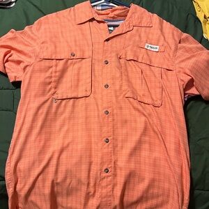 Magellan Outdoors Men's Coral Button Down Shirt